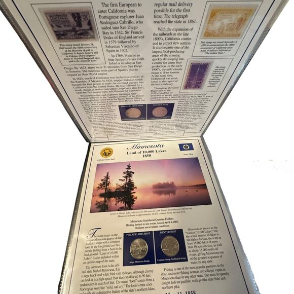 Postal Commemorative Society Statehood Quarters Collection I & II DC Territories - Picture 2 of 4